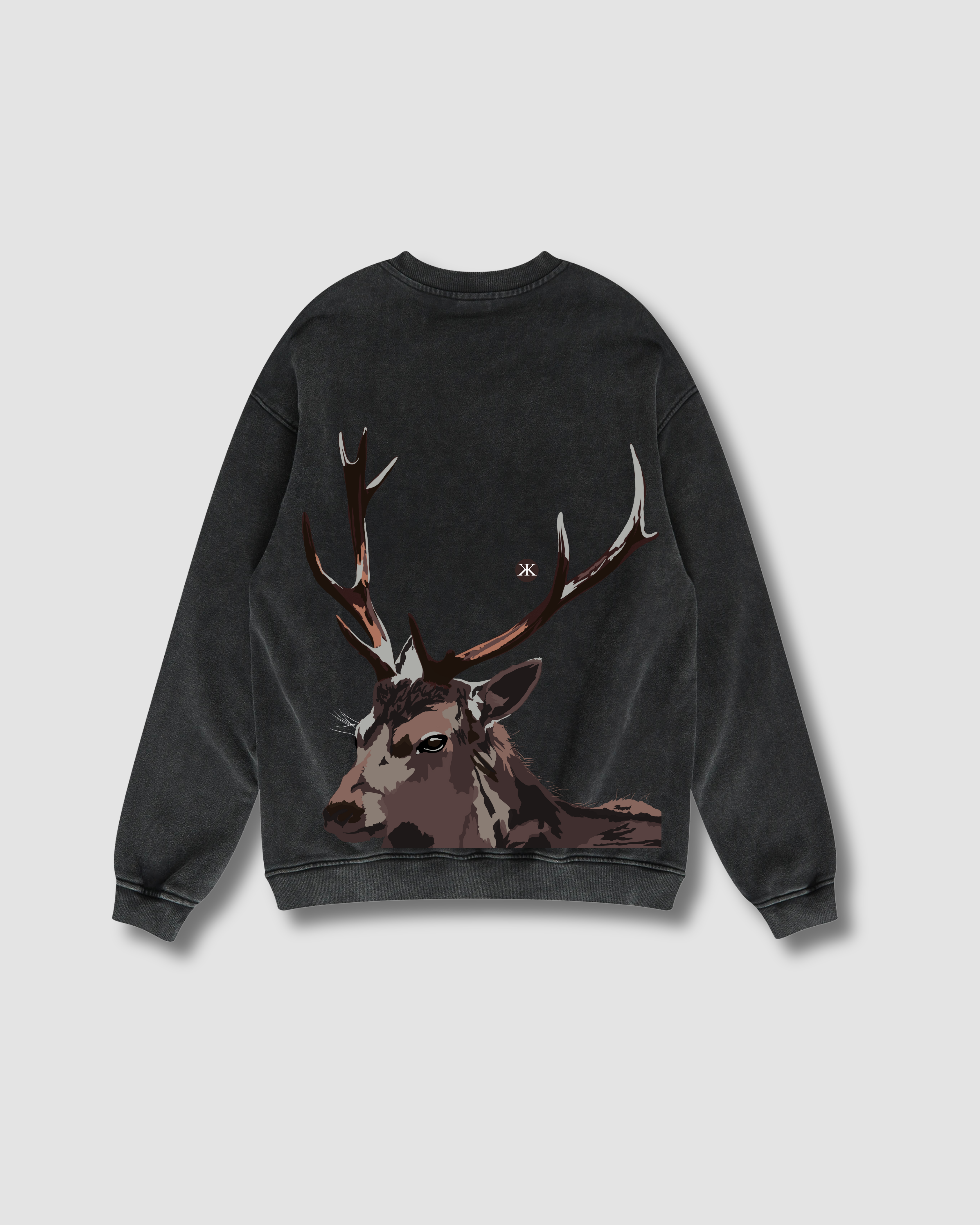 STAG SWEATSHIRT BLACK